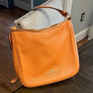 Coach Tangerine/Orange Leather Handbag